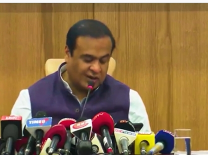 Crime rate decreased significantly and conviction rates increased more than 100 per cent due to improved law and order situation in Assam, says State CM