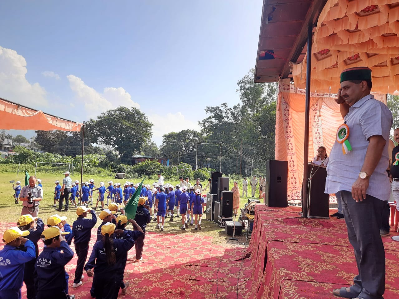 विधायक केवल पठानिया ने शाहपुर में प्रारंभिक शिक्षा खण्ड रैत की 28वीं खेलकूद प्रतियोगिता का किया शुभारंभ