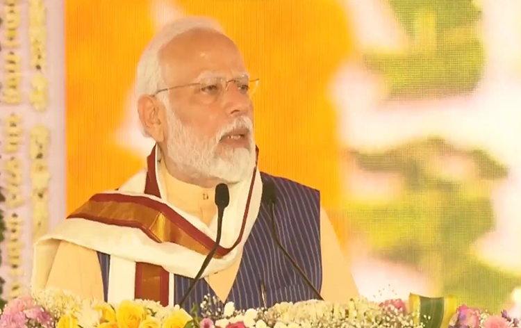 PM Modi lays foundation stone and dedicates to nation multiple development projects worth over Rs 8000 cr in Telangana