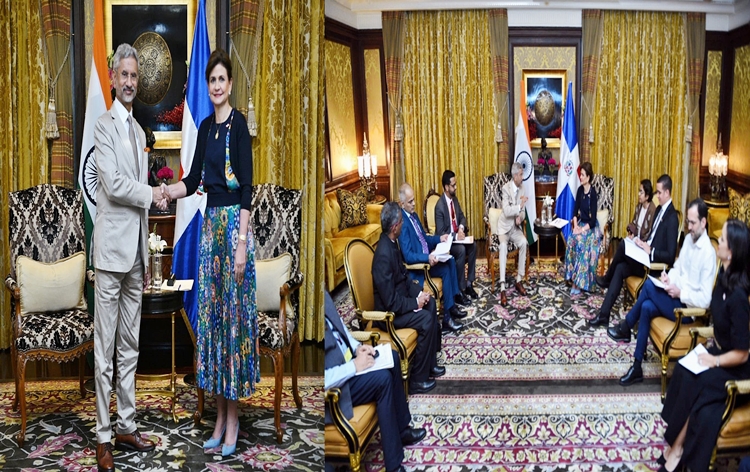 EAM S Jaishankar calls on Vice President of Dominican Republic Raquel Pena in New Delhi