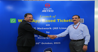 दिल्ली मेट्रो रेल ने अपने सभी मेट्रो लाइनों पर व्हाट्सएप-आधारित टिकटिंग प्रणाली के विस्तार की घोषणा की