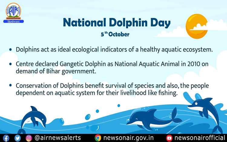 Zoological Survey of India organises several programmes on National Dolphin Day