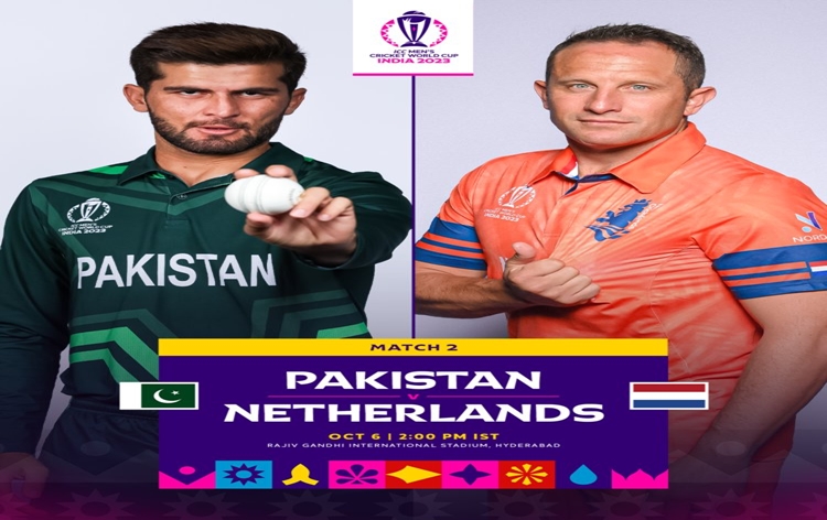 Cricket: Pakistan to open their World Cup campaign against Netherlands at Rajiv Gandhi International Stadium in Hyderabad