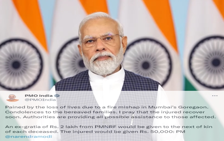 Seven killed after major fire breaks out at seven-storey residential building in Mumbai; PM Modi announces an ex-gratia