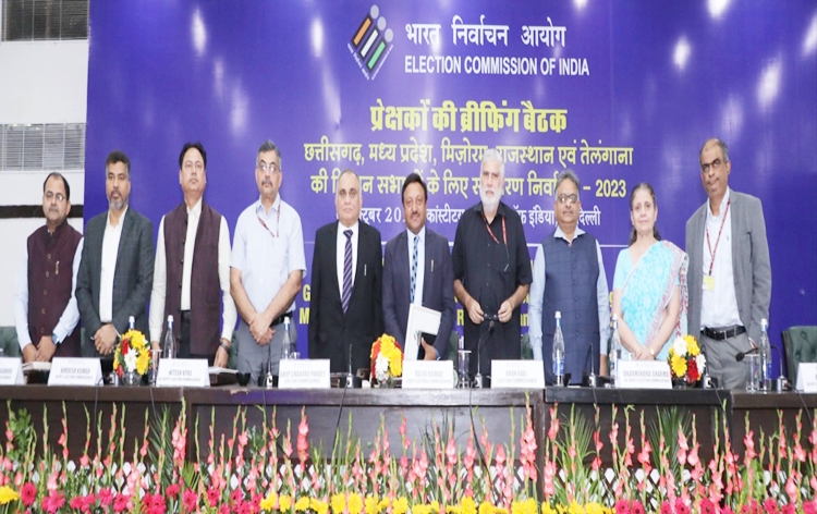 ECI organizes briefing meeting of General, Police, and Expenditure Observers for upcoming Assembly Elections