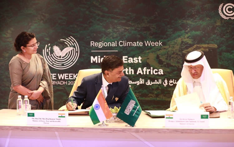 India, Saudi Arabia sign MoU in the fields of Electrical Interconnections, Green and Clean Hydrogen and Supply Chains