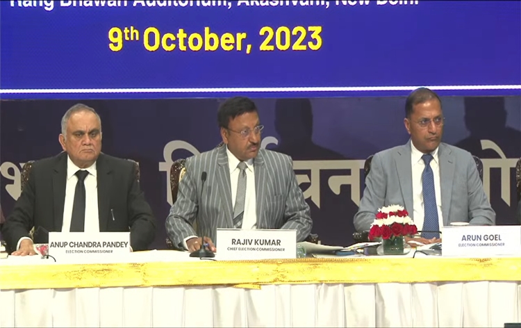 Election Commission announces schedule for assembly elections in 5 states