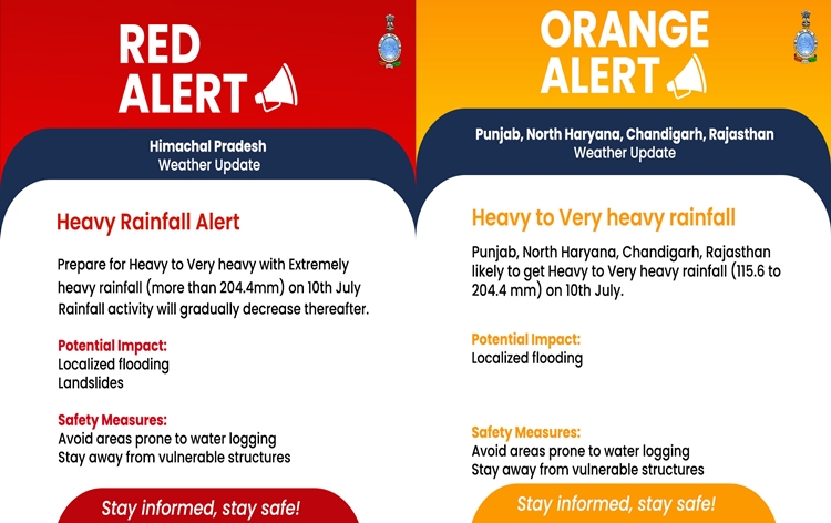 Met Office warns of more rains; 39 NDRF teams deployed in four States, including Himachal Pradesh and Uttarakhand