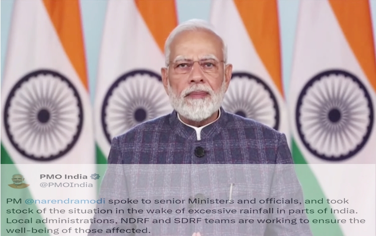 PM Narendra Modi takes stock of situation arising out of excessive rainfall