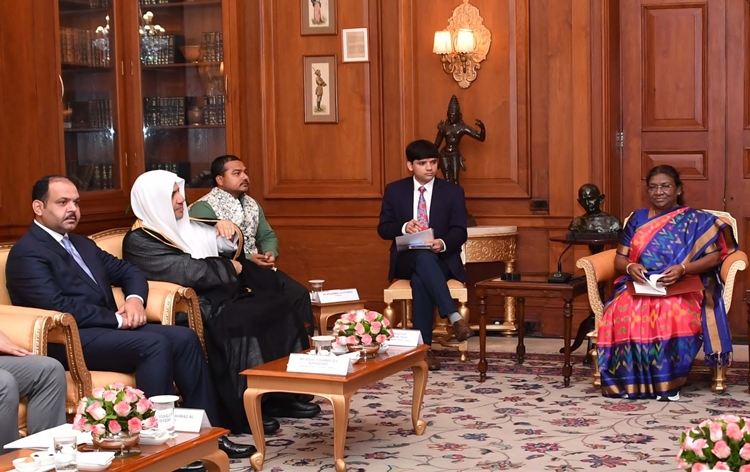 India appreciates  role and objectives of  Muslim World League in promoting tolerant values, moderation of consciousness and inter-faith dialogue, said President Droupadi Murmu