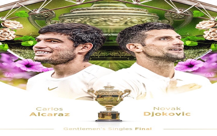 Wimbledon Tennis: Men's Singles Title clash between Carlos Alcaraz & Novak Djokovic underway at Centre Court in London