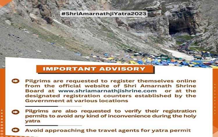 Annual Amarnath Yatra commences from twin routes of Baltal and Chandanwari in the Kashmir valley
