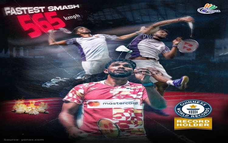 Indian Shuttler Satwiksairaj Rankireddy sets Guinness world record for fastest badminton shot