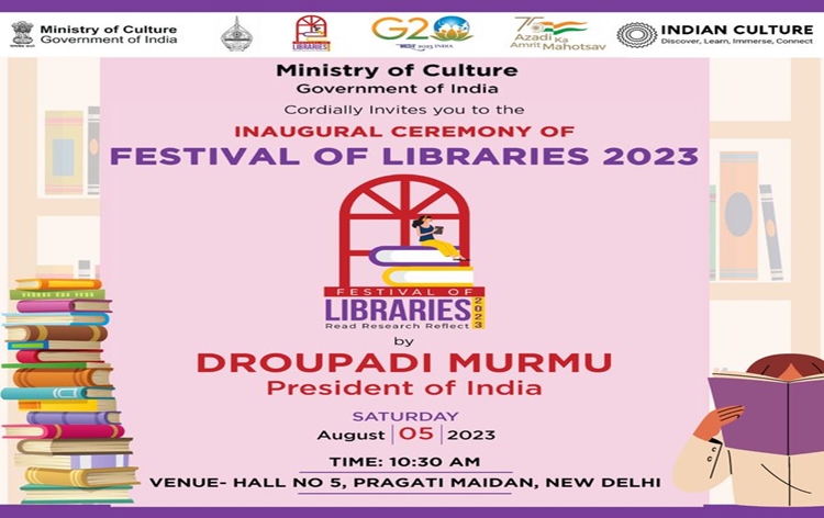 President Droupadi Murmu to inaugurate two-day Festival of Libraries 2023 in New Delhi