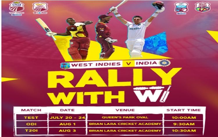 2nd, final Test between India, West Indies to begin at Port of Spain in Trinidad today