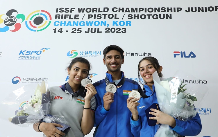ISSF Junior World C’ships: Harmehar Singh Lally, Sanjana Sood win silver medal in skeet mixed team event