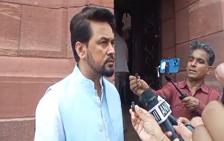 I&B Minister Anurag Thakur has accuses opposition parties of running away from discussion on Manipur issue in Parliament