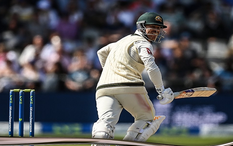 Australia to resume second innings from its score of 113 runs for four wickets, on day four of fourth Ashes cricket test match at Old Trafford in Manchester
