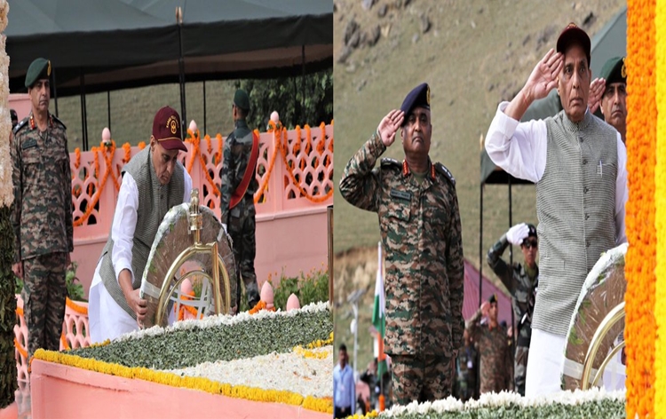 Defence Minister Rajnath Singh assures country is in safe hands as Nation celebrates Kargil Vijay Diwas