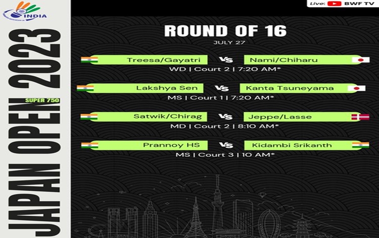 Japan Open: India's Lakshya Sen to meet Kanta Tsuneyama and H.S. Prannoy play against Kidambi Srikanth in Men's Singles pre-quarterfinals tomorrow