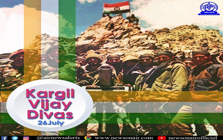 President & Prime Minister pay tribute to armed forces on Kargil Vijay Diwas