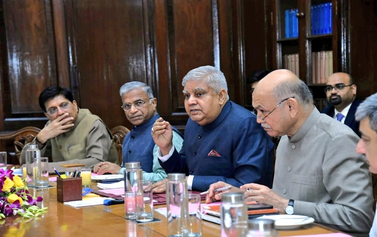 RS Chairman Jagdeep Dhankhar chaired  meeting of Business Advisory Committee in Parliament House