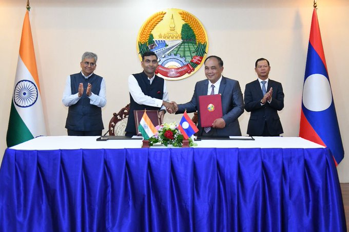 India, Lao People's Democratic Republic signs MoUs for implementation of five Quick Impact Projects in different fields