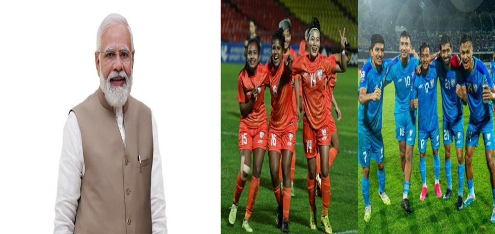 PM Modi expresses happiness over Indian men's and women's football teams' participation in Asian Games 2023
