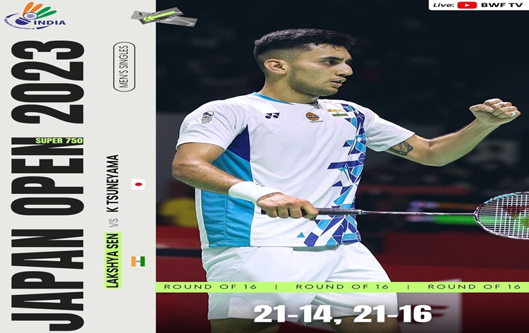 Badminton: India's Lakshya Sen beats Japan's Kanta Tsuneyama