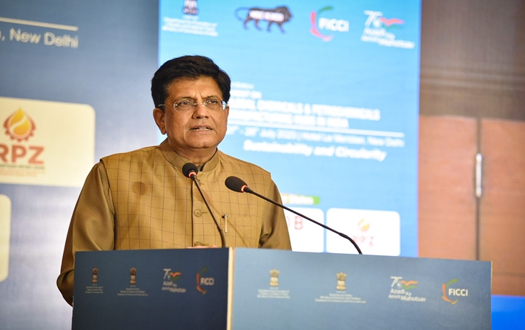 Union Minister Piyush Goyal appreciates contribution of Chemical and Petrochemical Industry to India’s economy, innovation ecosystem & employment generation