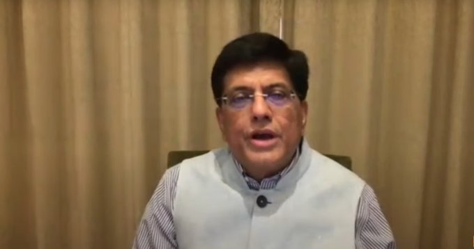 Union Minister of Commerce and Industry Piyush Goyal addresses India International Footwear Fair 2023 in New Delhi