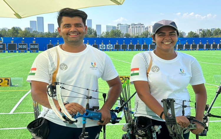 Indian team clinches Gold in mixed team compound archery event at FISU World University Games in Chengdu, China