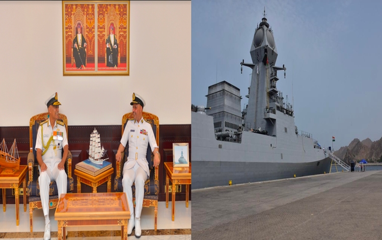Indian Navy Chief Meets with Oman's Royal Navy Commander