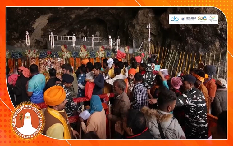 67,566 pilgrims visited Amarnath Ji cave shrine since commencement of Yatra