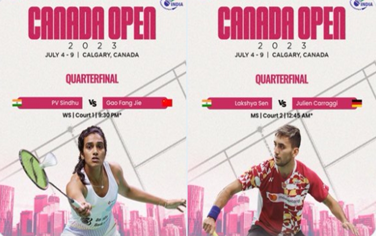 Canada Open Badminton, India's PV Sindhu and Lakshya Sen to play for a spot in Singles Semifinals at Calgary