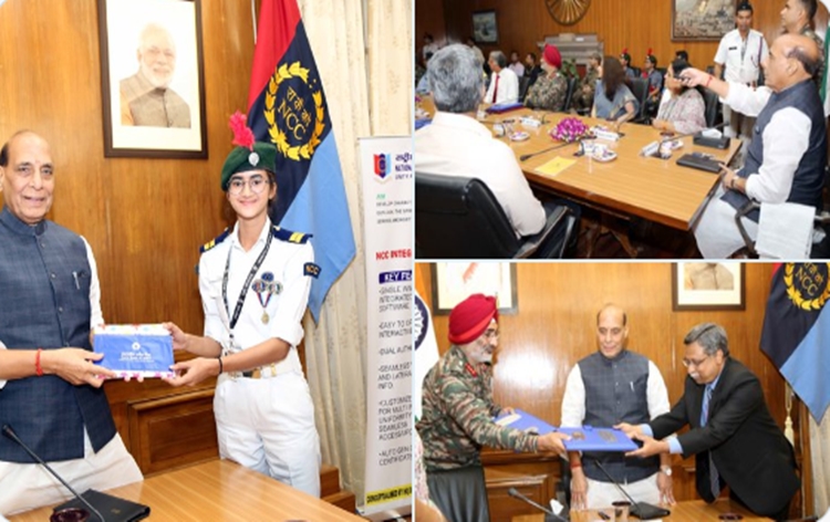 Defence Minister Rajnath Singh launches NCC Integrated Software in New Delhi