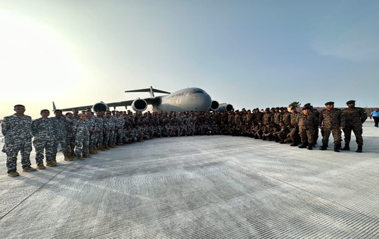 Indian Navy marching contingent arrives in France to participate in Bastille Day Parade