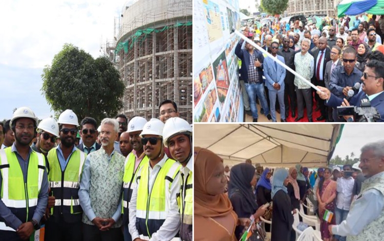 EAM Dr. S Jaishankar visits Kiduthani project in Tanzania, undertaken by India to provide drinking water to thirty thousand households in Zanzibar
