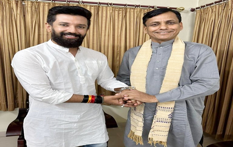 Senior BJP leader Nityanand Rai meets LJP (Ram Vilas) President Chirag Paswan in Patna