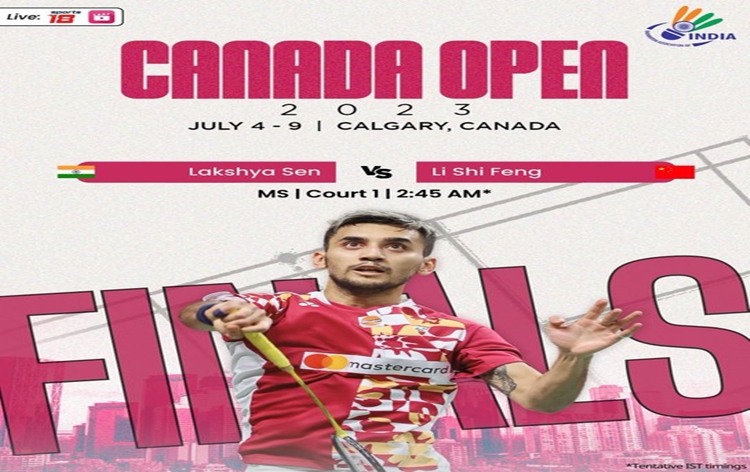 Canada Open 2023 Final: Lakshya Sen to face Li Shi Feng
