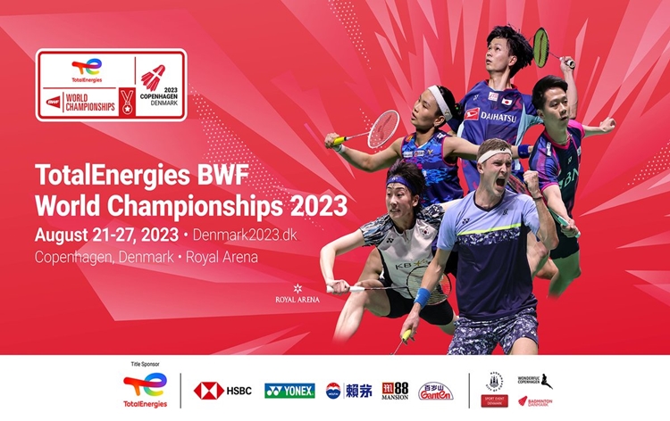 World Badminton Championships 2023 to begin at Copenhagen in Denmark from 21st August