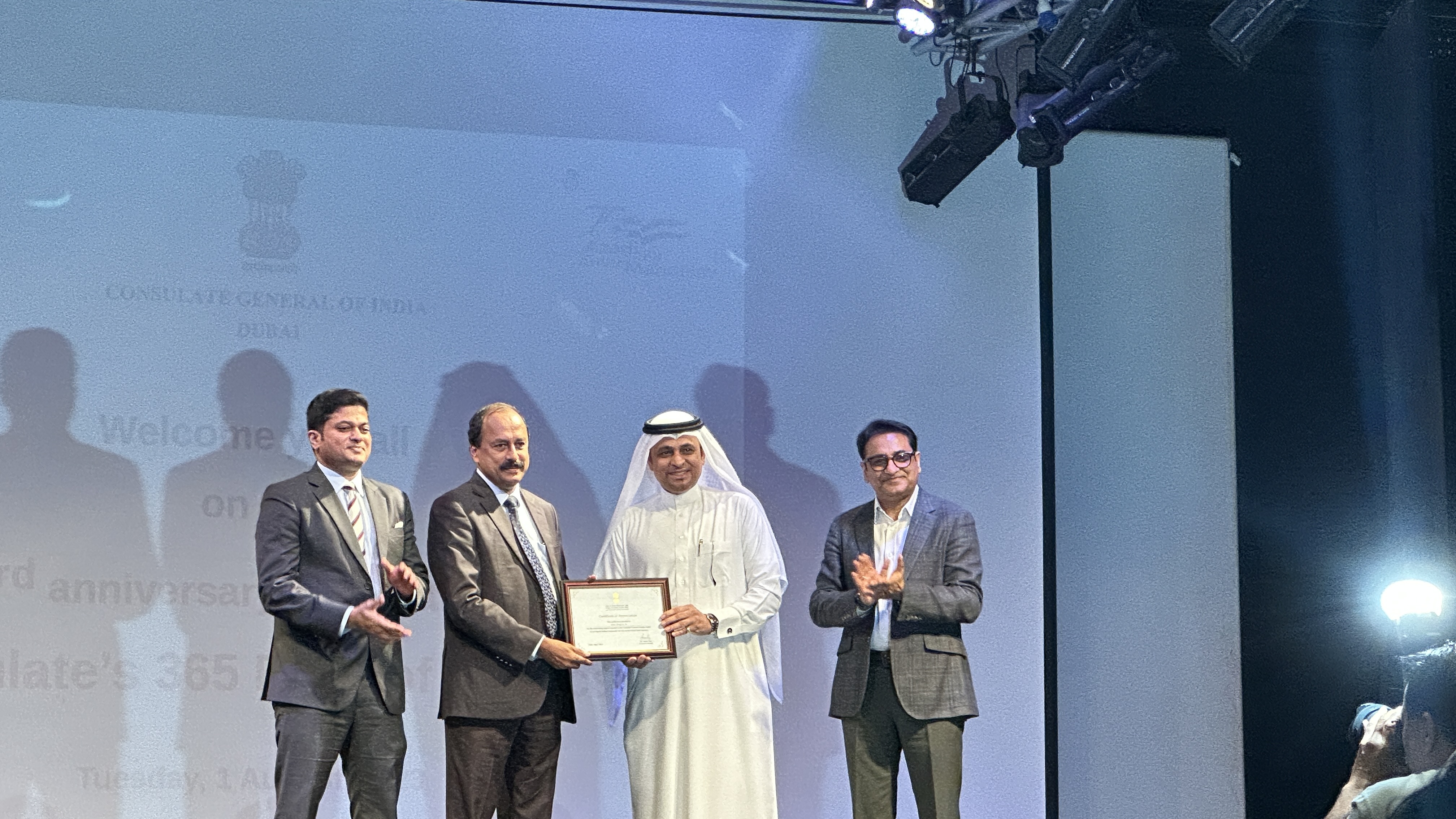 Indian Diaspora in UAE Honoured for Exemplary Support and Service