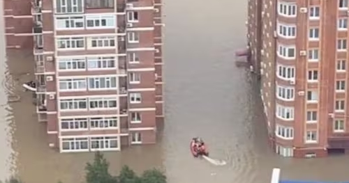 Nine municipalities declare state of emergency in Russian Far East after typhoon Khanun causes villages to flood due to torrential rains