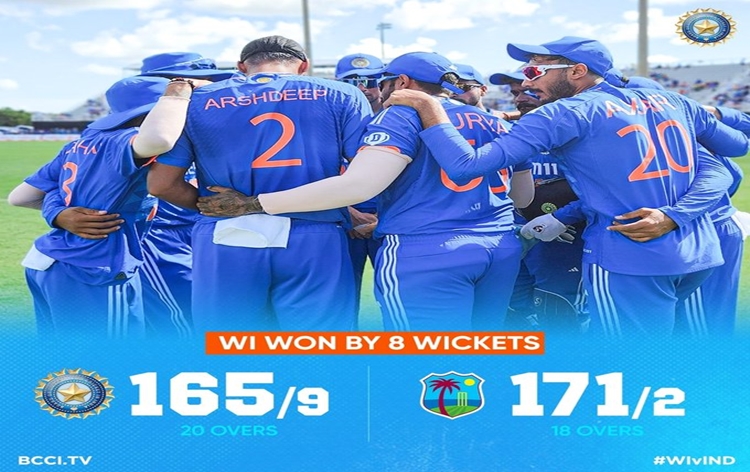 Cricket, West Indies beat India by eight wickets in Florida to clinch five-match series 3-2