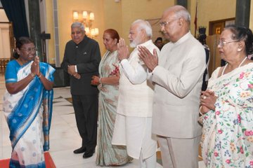 President Droupadi Murmu hosted At-Home reception on occasion of 77th Independence Day at Rashtrapati Bhavan today