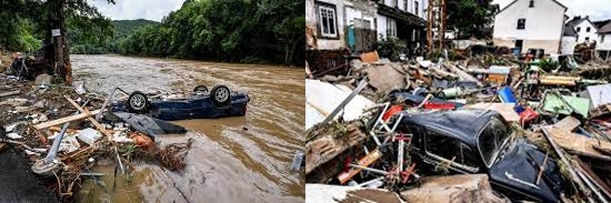 Heavy rain in Germany causes flooding and leads to flight cancelations in Frankfurt