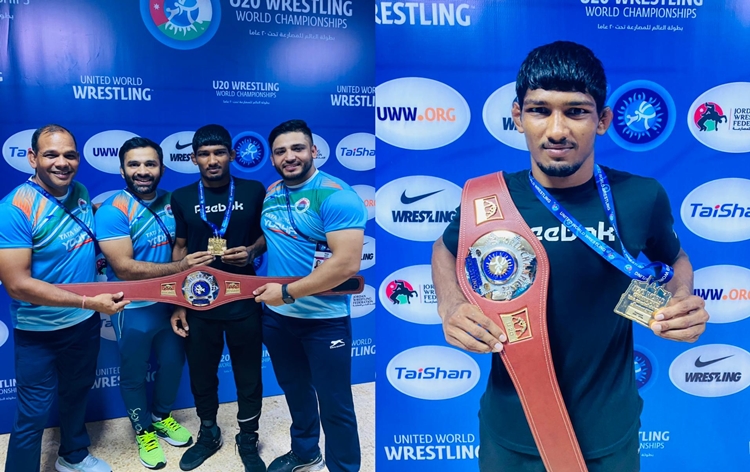 Wrestling: India's Mohit Kumar becomes Under 20 World Champion in Men's 61 kg Freestyle category