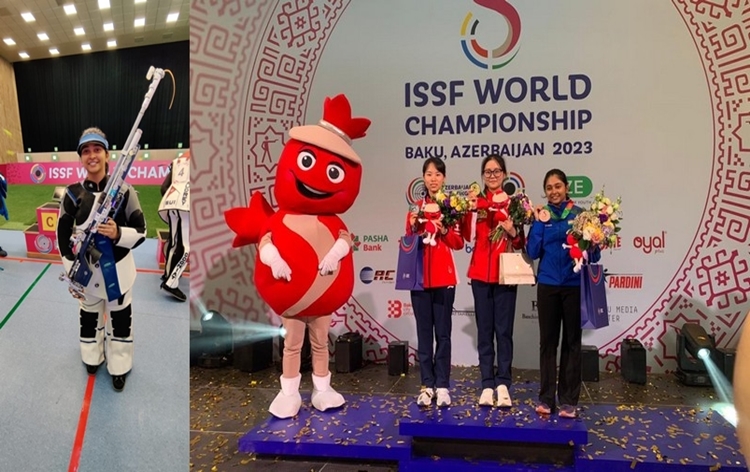 Mehuli Ghosh secures Paris 2024 Olympics berth, finishing third in women’s 10 meter air rifle event at ISSF World Championship 2023 in Baku