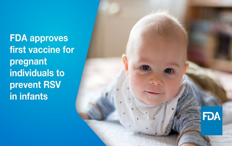 US 's FDA approved first respiratory syncytial virus vaccine for use in women during pregnancy to protect baby