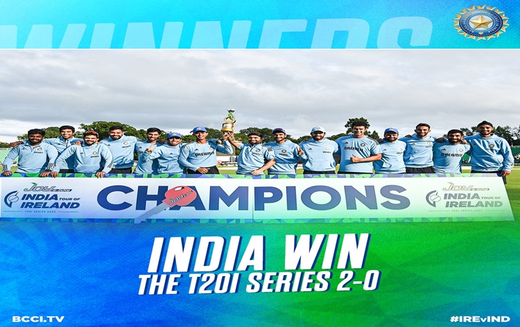 T20 international Cricket match between India and Ireland abandon due to constant rain in Dublin